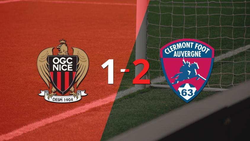 Clermont Foot sacó el triunfo en casa de Nice