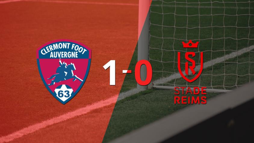 Con un solo tanto, Clermont Foot derrotó a Stade de Reims en el estadio Gabriel Montpied Stade