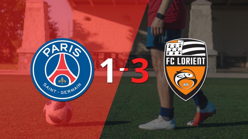 Lorient consiguió una importante victoria de visitante al derrotar a PSG por 3 tantos a 1