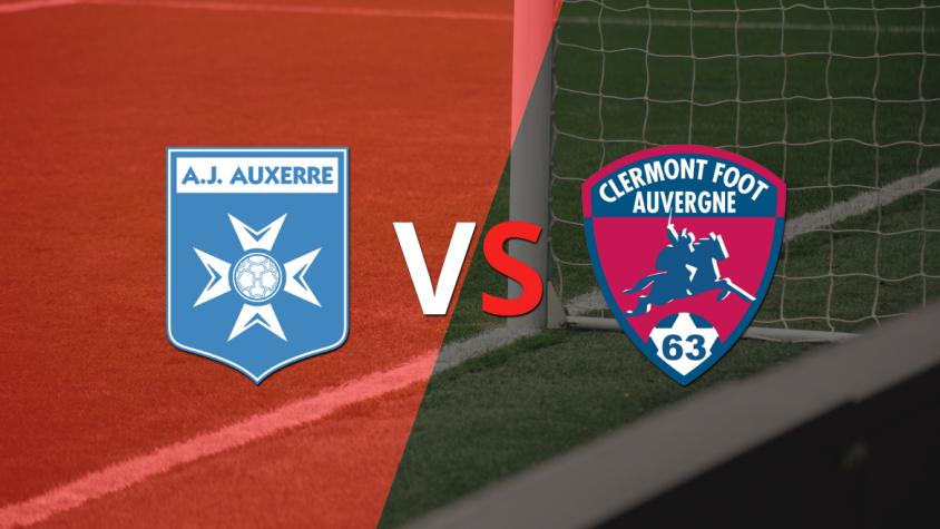 Clermont Foot llega al empate momentáneo frente a Auxerre