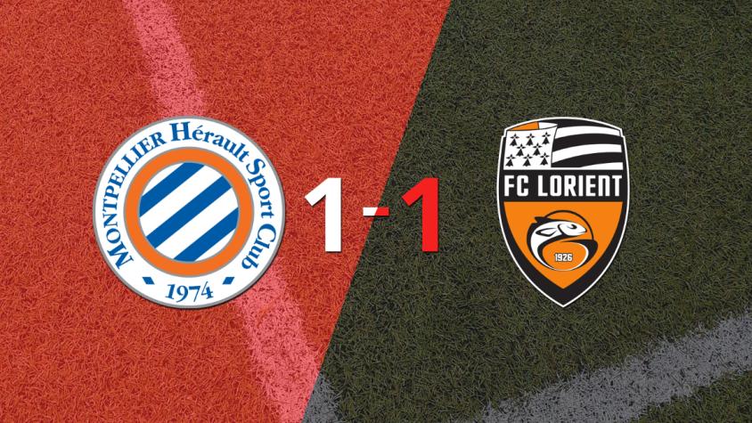 Montpellier y Lorient empataron 1 a 1