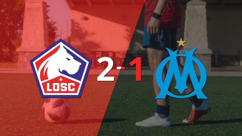 Lille sacó los 3 puntos en casa al vencer 2-1 a Olympique de Marsella