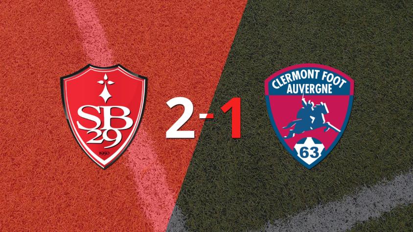 Stade Brestois derrotó 2-1 en casa a Clermont Foot