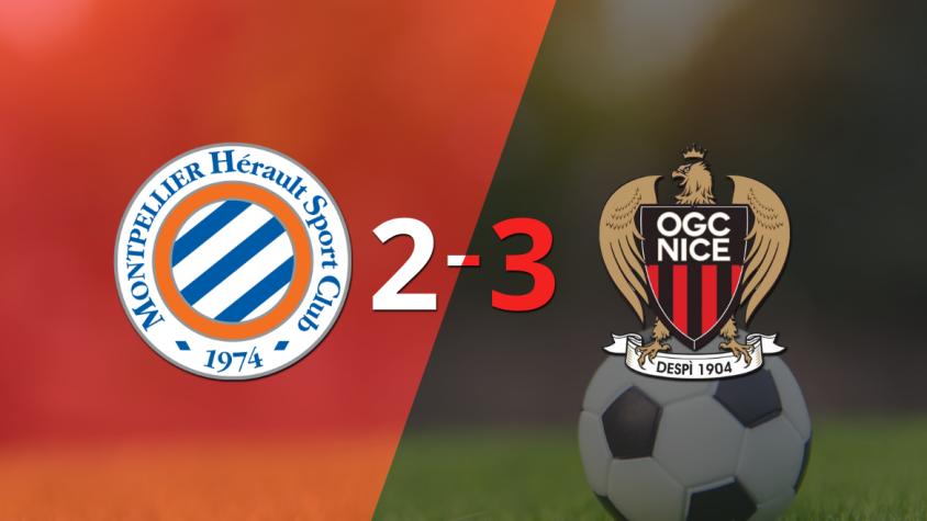 Nice sacó el triunfo ante Montpellier a pesar del doblete de Téji Savanier