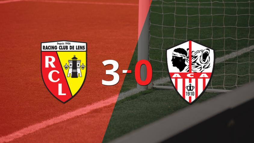 Tranquila victoria de Lens por 3 a 0 frente a Ajaccio AC