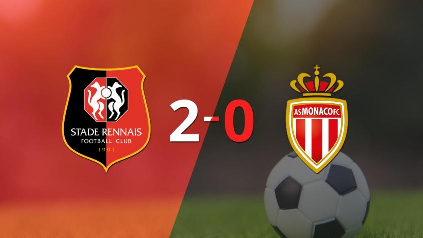 Stade Rennes marcó dos veces en la victoria ante Mónaco en el estadio Roazhon Park