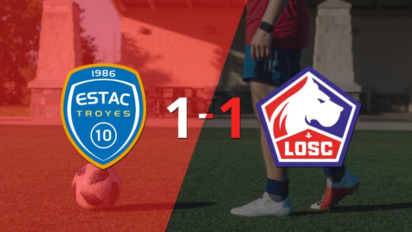 Troyes y Lille se reparten los puntos y empatan 1-1