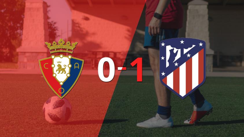 A Atlético de Madrid no le sobró nada, pero venció a Osasuna en su casa por 1 a 0