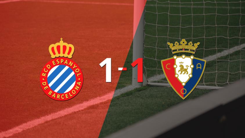 Espanyol y Osasuna se repartieron los puntos en un 1 a 1