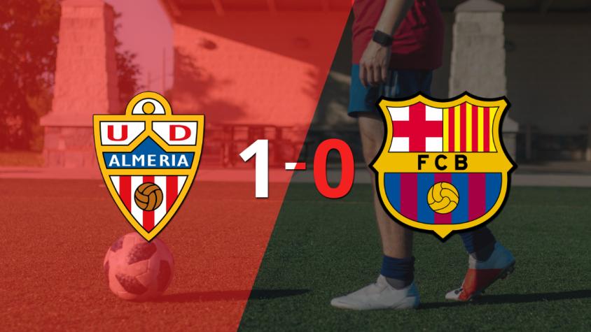 A Almería le alcanzó con un gol para derrotar a Barcelona en el estadio Municipal de los Juegos Mediterráneos