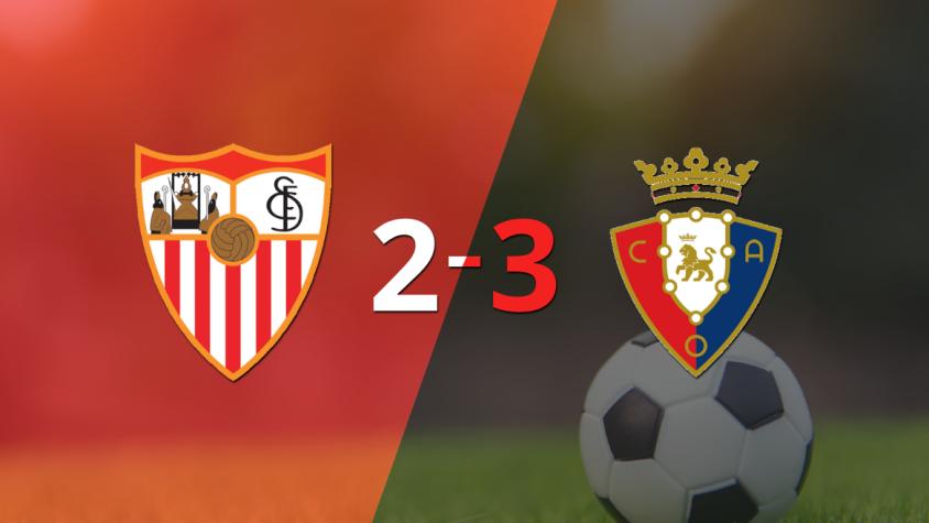 Emocionante triunfo de Osasuna en su visita a Sevilla