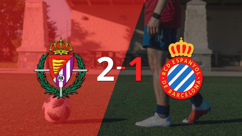 Valladolid sacó los 3 puntos en casa al vencer 2-1 a Espanyol