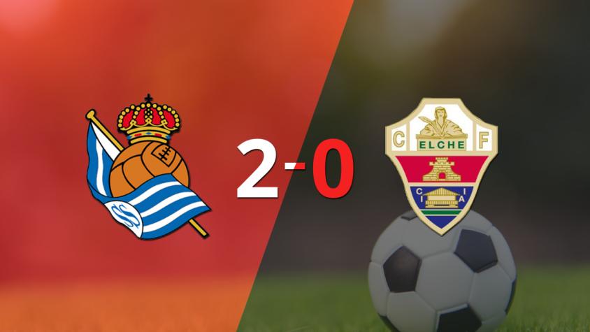 Victoria en casa de Real Sociedad ante Elche por 2-0 Victoria en casa de Real Sociedad ante Elche por 2-0