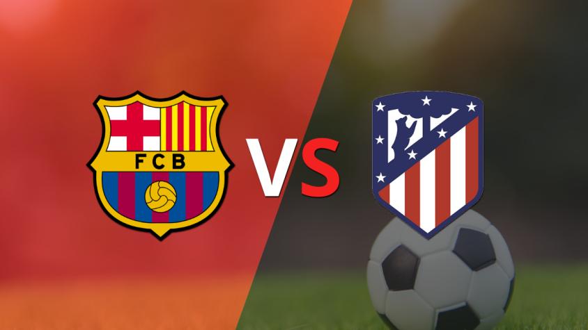 ¡Ya se juega la etapa complementaria! Barcelona vence a Atlético de Madrid por 1-0