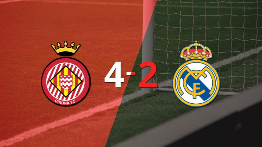 Girona le ganó a Real Madrid por 4 a 2 como local 