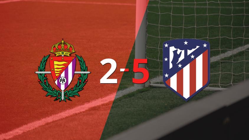 Atlético de Madrid venció con contundencia a Valladolid