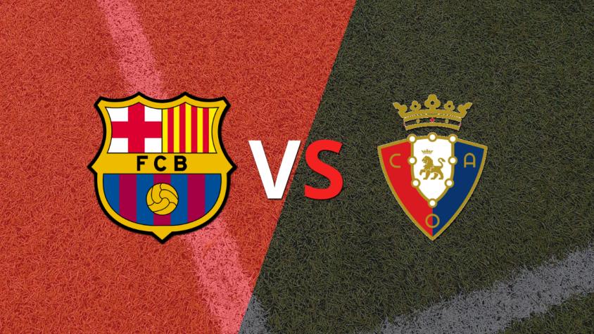 En el estadio Camp Nou, Barcelona se impone ante Osasuna 1 a 0