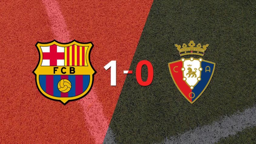 Barcelona derrotó en casa 1-0 a Osasuna