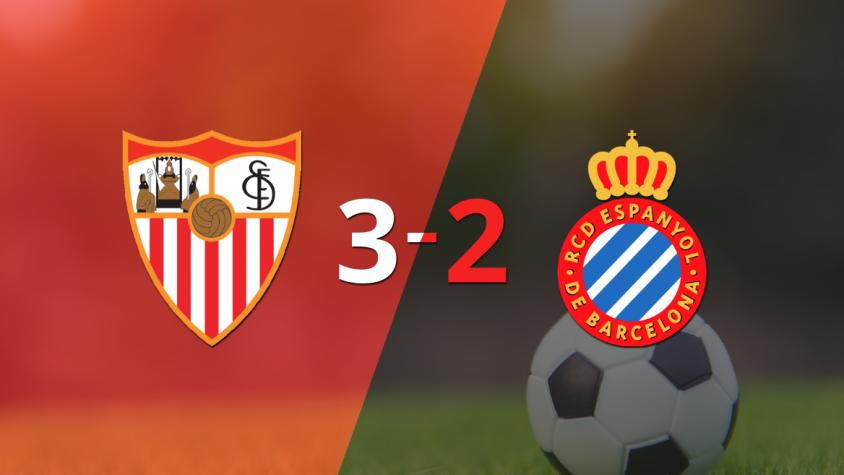 Partido de muchos goles y triunfo de Sevilla sobre Espanyol