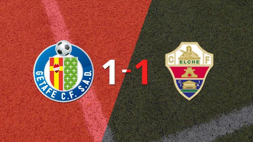 Getafe y Elche empataron 1 a 1