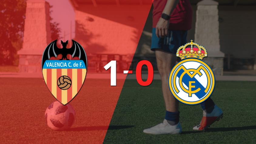Real Madrid no pudo en su visita a Valencia y cayó 1-0