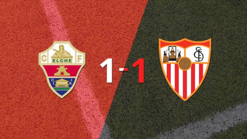 Elche no pudo en casa ante Sevilla y empataron 1-1 