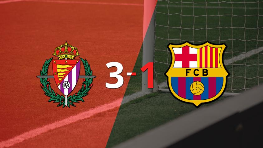 En su casa, Valladolid vence 3 a 1 a Barcelona