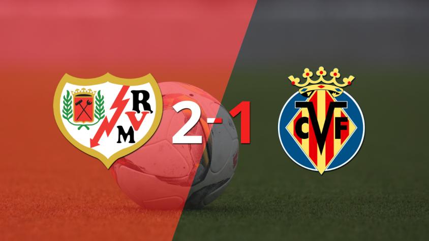 Rayo Vallecano consiguió una victoria en casa por 2 a 1 ante Villarreal