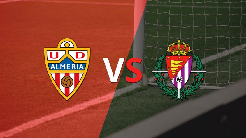 Arranca el segundo tiempo sin goles entre Almería y Valladolid