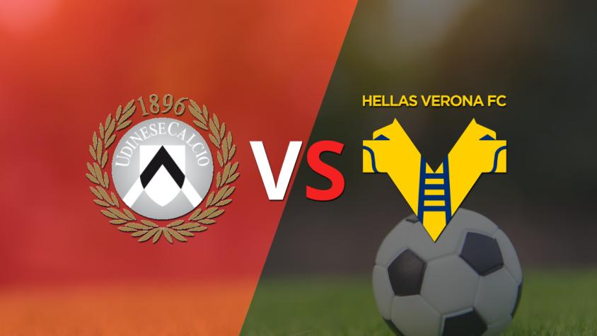 Al comienzo del segundo tiempo, Udinese y Hellas Verona empatan 1-1