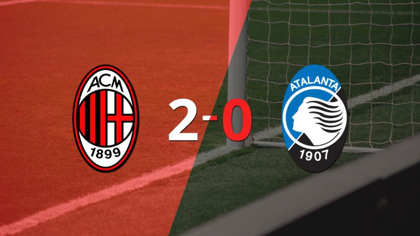 Milan derrotó 2-0 en casa a Atalanta