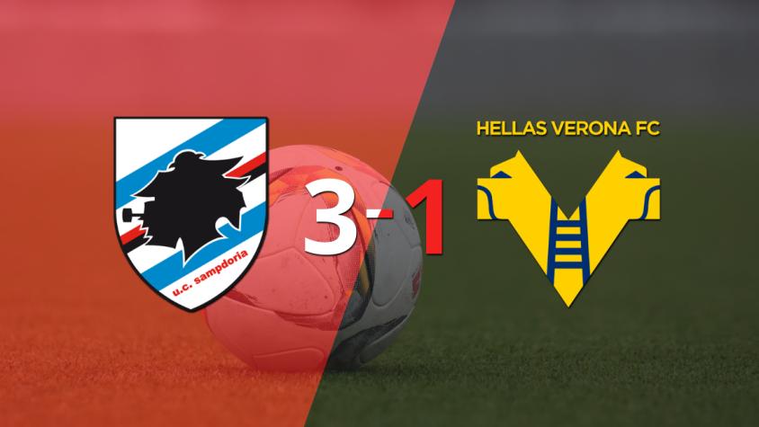 Manolo Gabbiadini sentenció el triunfo de Sampdoria ante Hellas Verona con doblete Manolo Gabbiadini sentenció el triunfo de Sampdoria ante Hellas Verona con doblete