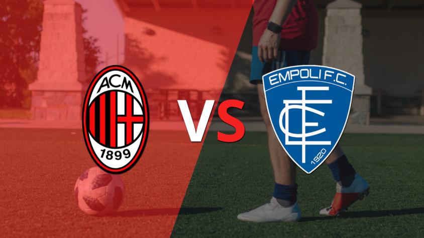 Milan y Empoli comienzan el segundo tiempo sin goles