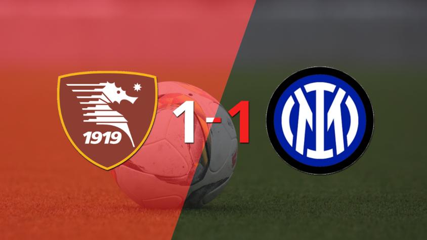 Salernitana e Inter igualaron 1 a 1