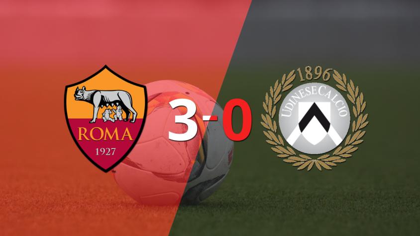 Udinese fue superado fácilmente y cayó 3-0 contra Roma