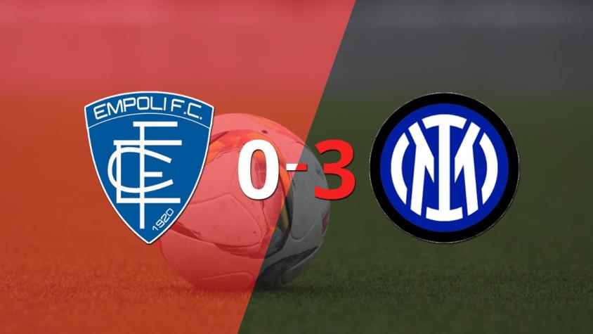 Romelu Lukaku anotó un doblete en la goleada 3-0 de Inter a Empoli
