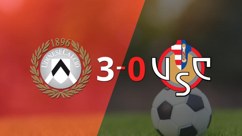 Goleada de Udinese 3 a 0 sobre Cremonese