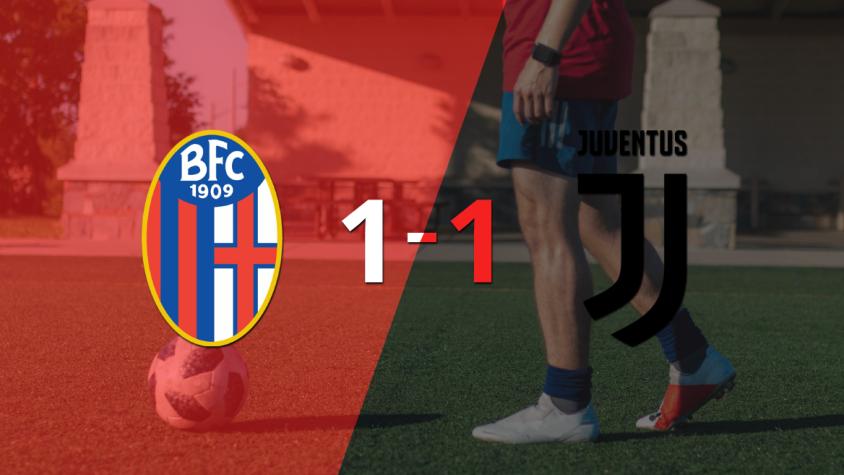 Bologna y Juventus se reparten los puntos y empatan 1-1