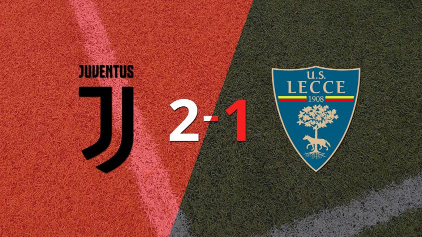 Juventus logra 3 puntos al vencer de local a Lecce 2-1