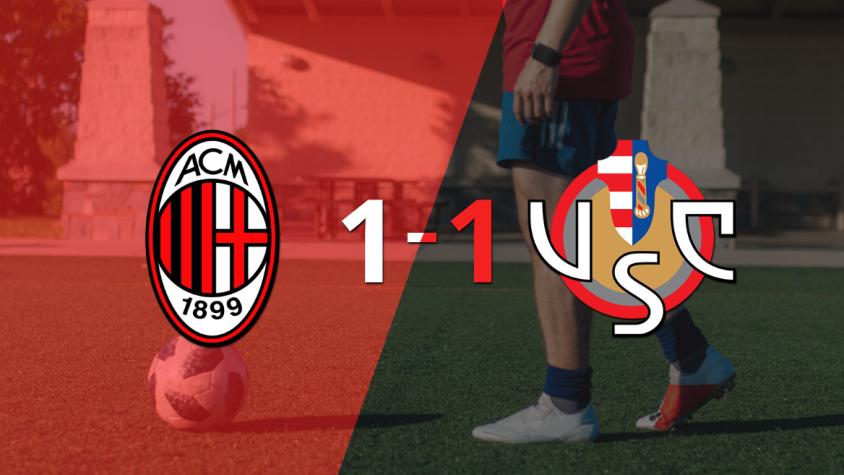 Cremonese empató 1-1 en su visita a Milan