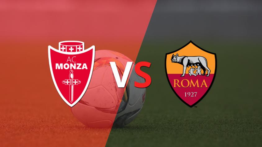 Monza y Roma buscan el gol que desempate el encuentro en el segundo tiempo