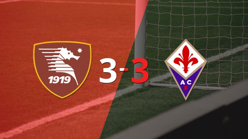 Salernitana y Fiorentina igualaron a pesar de los tres goles de Boulaye Dia