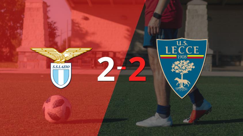Lecce empató con Lazio y Rémi Oudin anotó dos goles