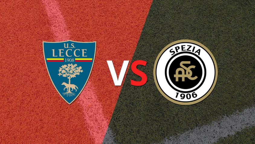 Lecce y Spezia llegan al segundo tiempo sin goles