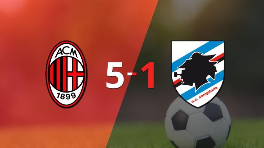 Goleada de Milan a Sampdoria con hat-trick de Olivier Giroud