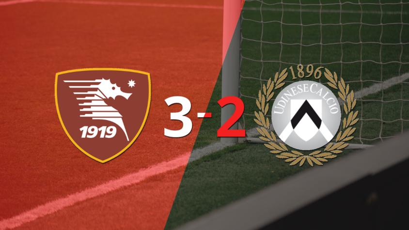 Udinese cayó 3 a 2 en su visita a Salernitana Udinese cayó 3 a 2 en su visita a Salernitana
