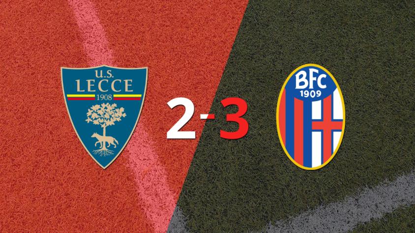 Bologna superó a Lecce por la mínima diferencia 