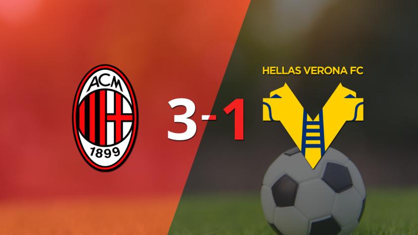 Doblete de Rafael Leão guió el triunfo de Milan sobre Hellas Verona