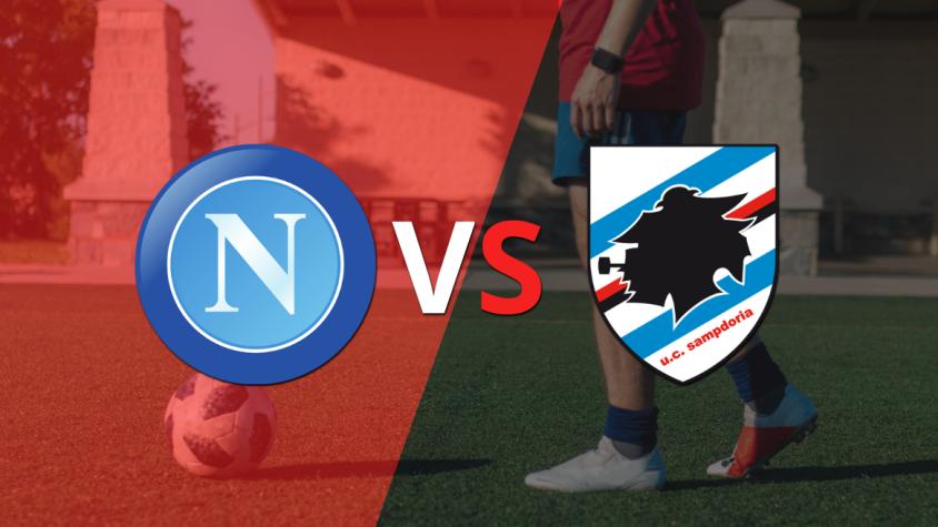 Napoli gana por 2 el juego ante Sampdoria