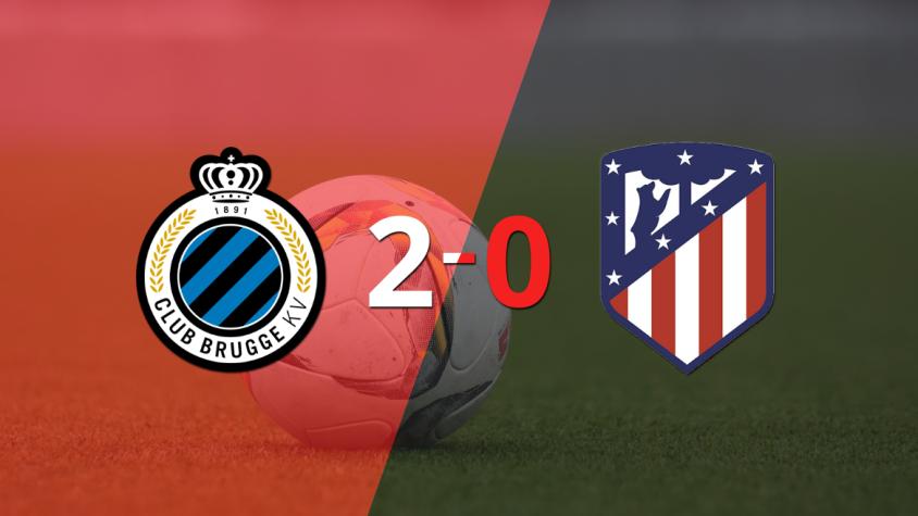 Derrota de Atlético de Madrid por 2-0 en su visita a Club Brugge